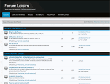 Tablet Screenshot of forumloisirs.com